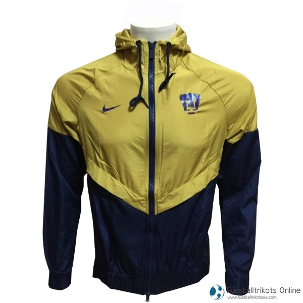 UNAM Pumas Windjacke 2017-18 Gelb Blau Fussballtrikots Günstig